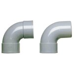 GIRPI Coude d'évacuation à 87°30 mâle/femelle Ø 80 mm