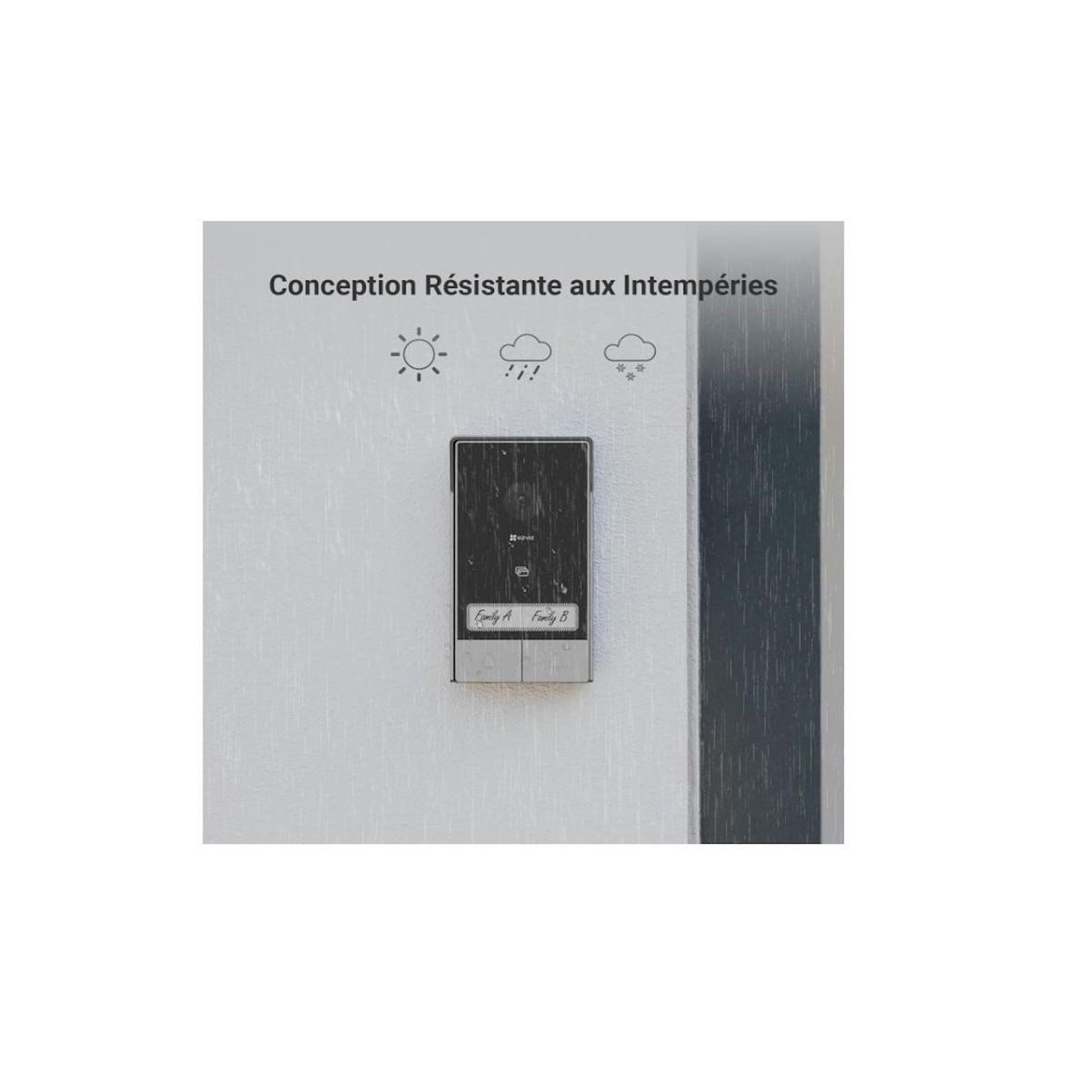 EZVIZ Kit portier vidéo avec moniteur écran 7'' - hp7family