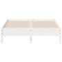 Voir la diapositive 4 : VIDAXL Cadre de lit sans matelas blanc 140x200 cm bois de pin massif