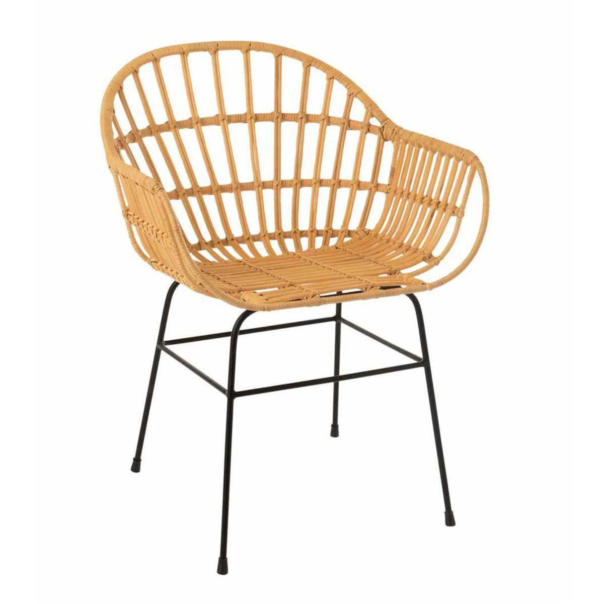 Paris Prix Chaise Design en Rotin  Keni  80cm Naturel