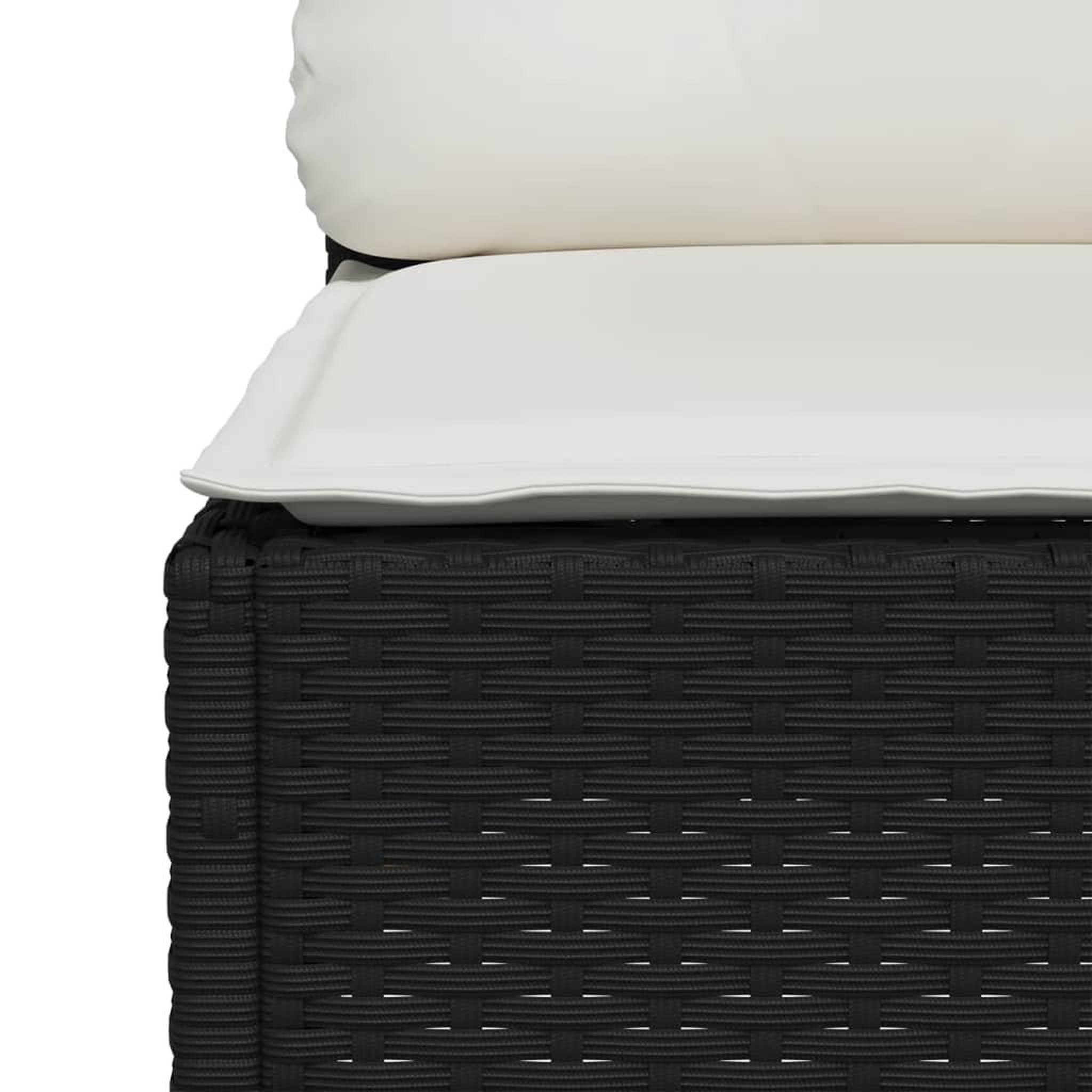 Voir la diapositive 5 : VIDAXL Salon de jardin 9 pcs avec coussins noir resine tressee