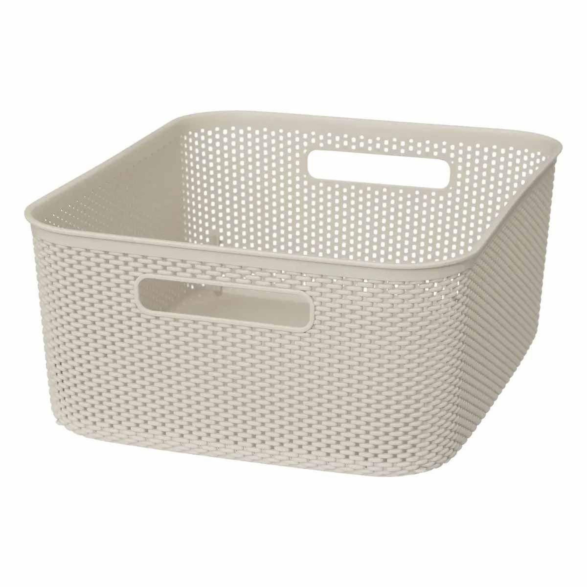 FIVE Panier de Rangement  Crochet  14cm Beige Lin