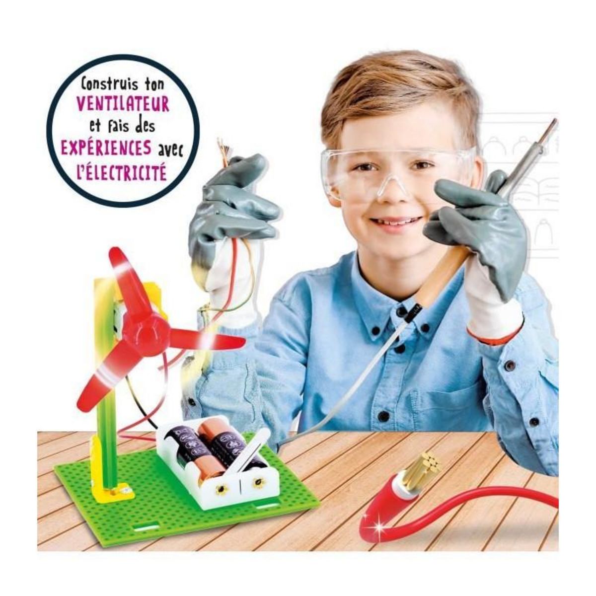 LISCIANI GIOCHI Découverte de l'éléctricité - Kit Scientifique - I'M A GENIUS POCKET - Composants sûrs