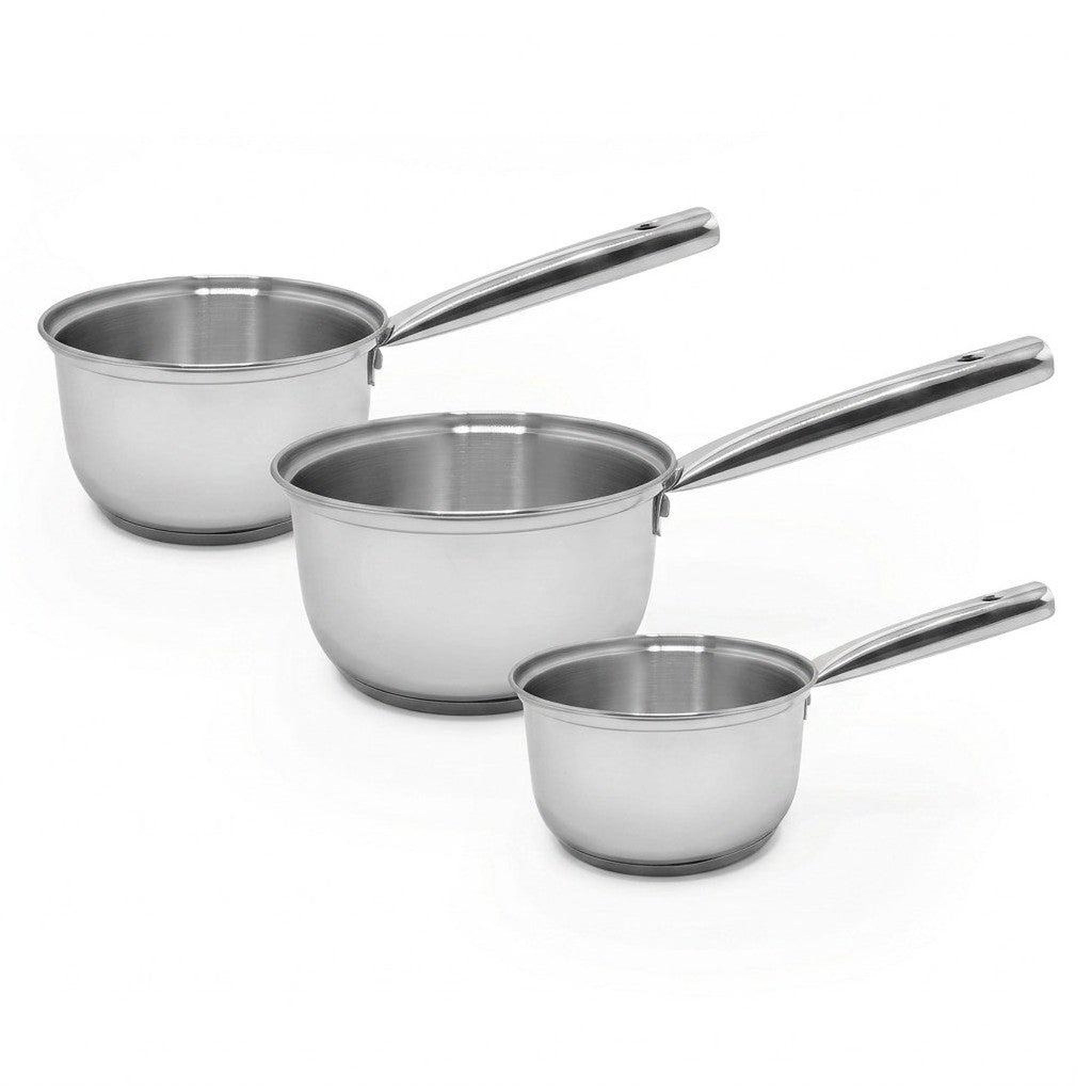 Fackelmann Lot de 3 casseroles 18/20/22 cm en inox fackelmann rhona