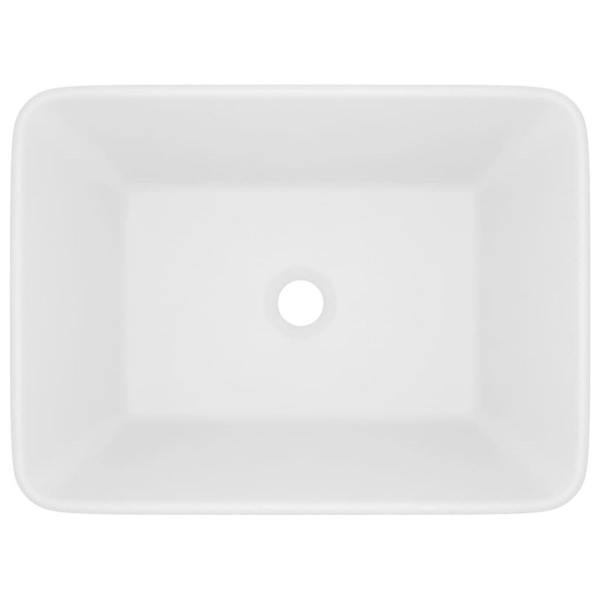 VIDAXL Lavabo de luxe Blanc mat 41x30x12 cm Ceramique