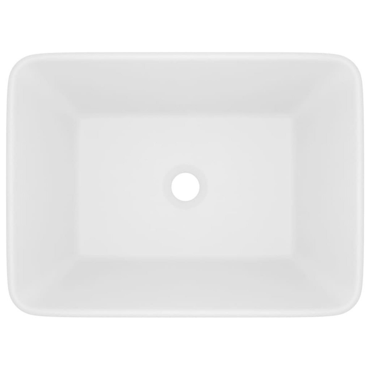 VIDAXL Lavabo de luxe Blanc mat 41x30x12 cm Ceramique