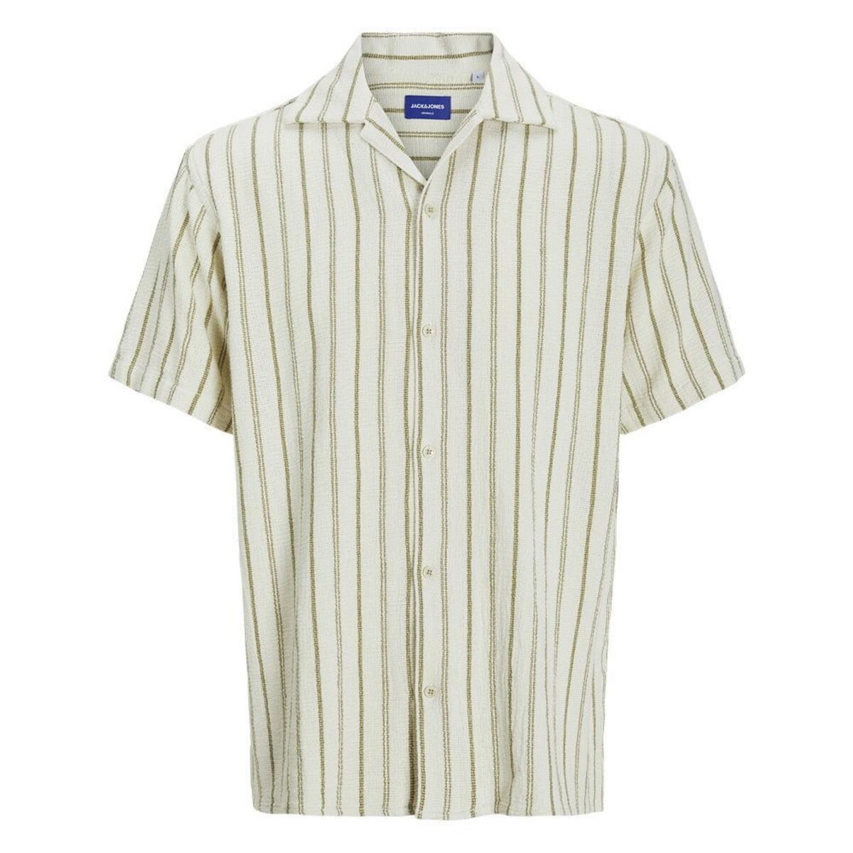 Jack & Jones Chemise Rayure /Kaki Homme Jack & Jones Stripe Resort