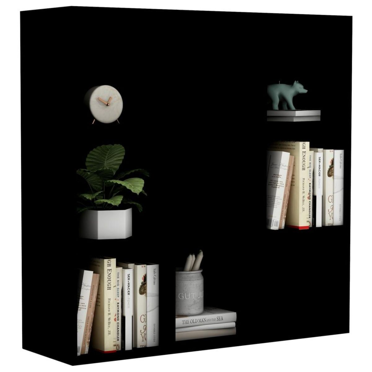 VIDAXL Bibliotheque noir 98x29x97,5 cm bois d'ingenierie