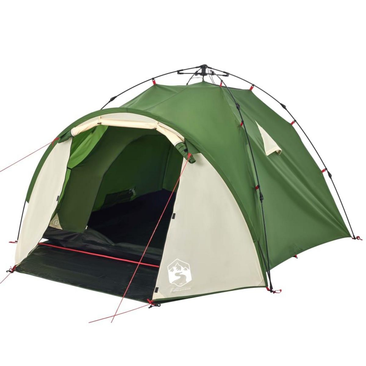 VIDAXL Tente de camping a dome 3 personnes vert liberation rapide
