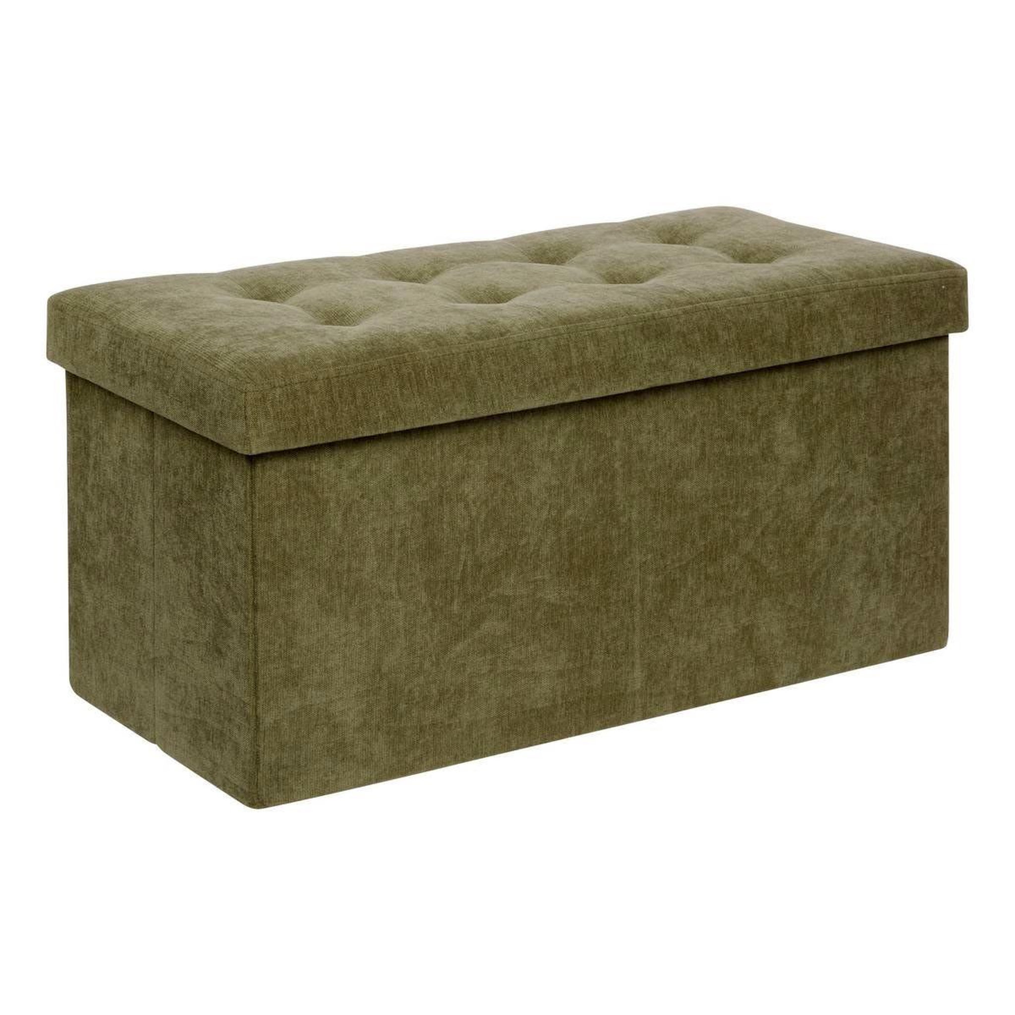 ATMOSPHERA Banquette pliable velours  lysandre  76cm kaki