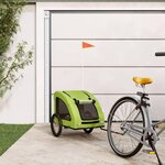 VIDAXL Remorque de velo pour animaux de compagnie vert