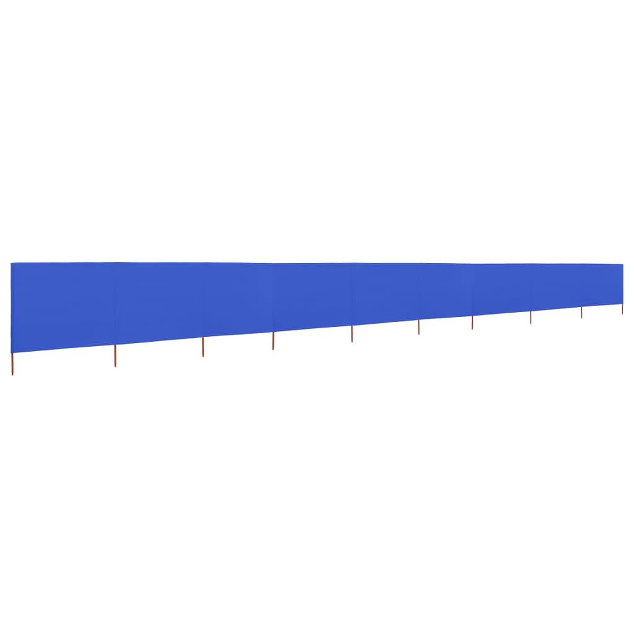 Voir la diapositive 2 : VIDAXL Paravent 9 panneaux Tissu 1200 x 120 cm Bleu azure