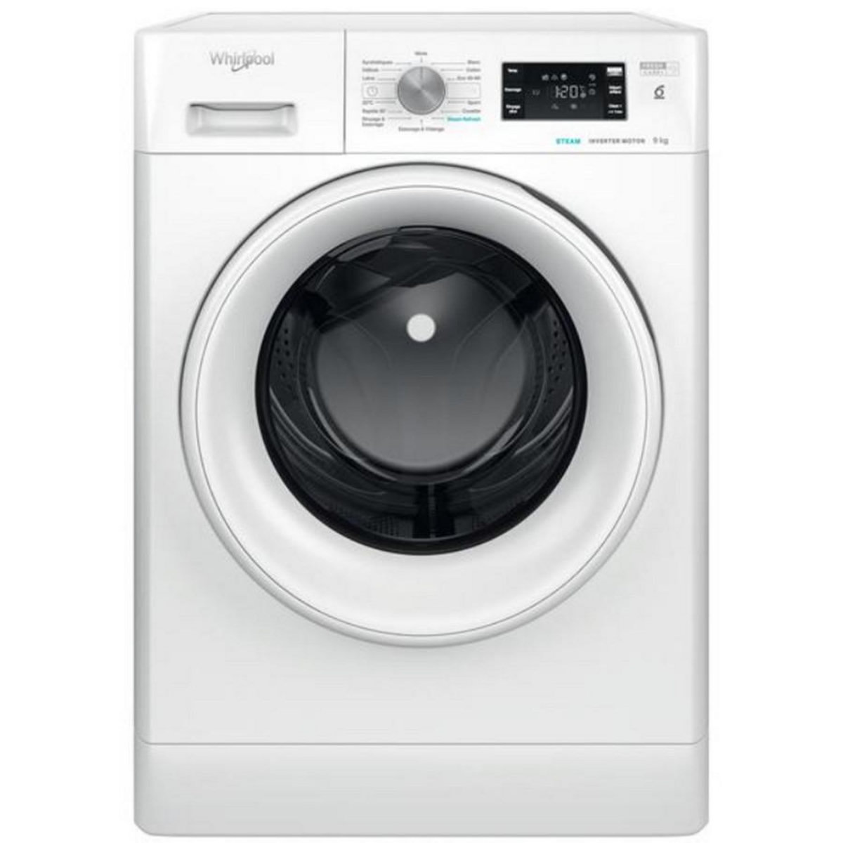 Whirlpool Lave-linge frontal 9kg 1400 tours/min - FFBS9469WVFR
