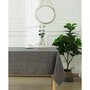Voir la diapositive 1 : UNIVERS DECOR Nappe antitache unie Anthracite rectangulaire 145 x 240 cm