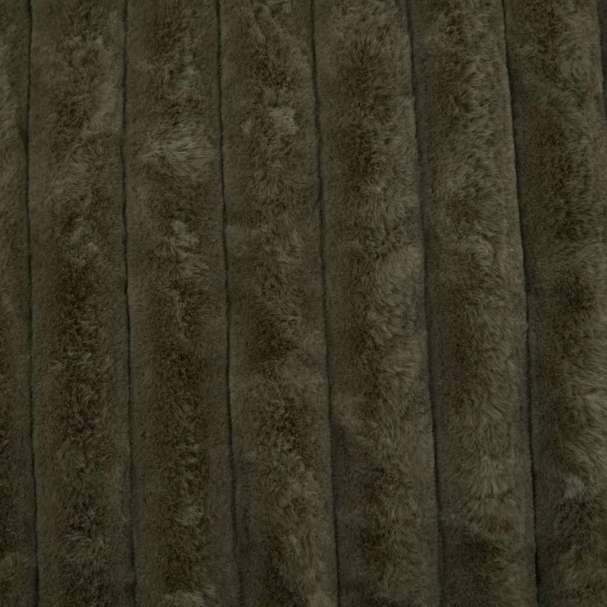 Voir la diapositive 3 : ATMOSPHERA Pouf XL Côtelé  Muzi  78cm Kaki
