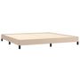 Voir la diapositive 4 : VIDAXL Cadre de lit sans matelas cappuccino 200x200 cm similicuir