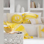 Voir la diapositive 3 : Paris Prix Coussin Déco Tufté Smiley  Polly  45cm Jaune