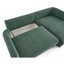 Voir la diapositive 3 : LISA DESIGN Gianni - canapé d'angle droit 4 places convertible avec coffre en tissu