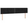 Voir la diapositive 2 : VIDAXL Tete de lit avec oreilles Noir 203x16x78/88 cm Velours