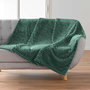 Voir la diapositive 4 : Paris Prix Plaid Flanelle en Relief  Mini Frosty  125x150cm Vert Cèdre