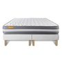 Voir la diapositive 2 : SEPTNUITS Matelas + double sommiers Memo Plus Mémoire de forme 3 zones