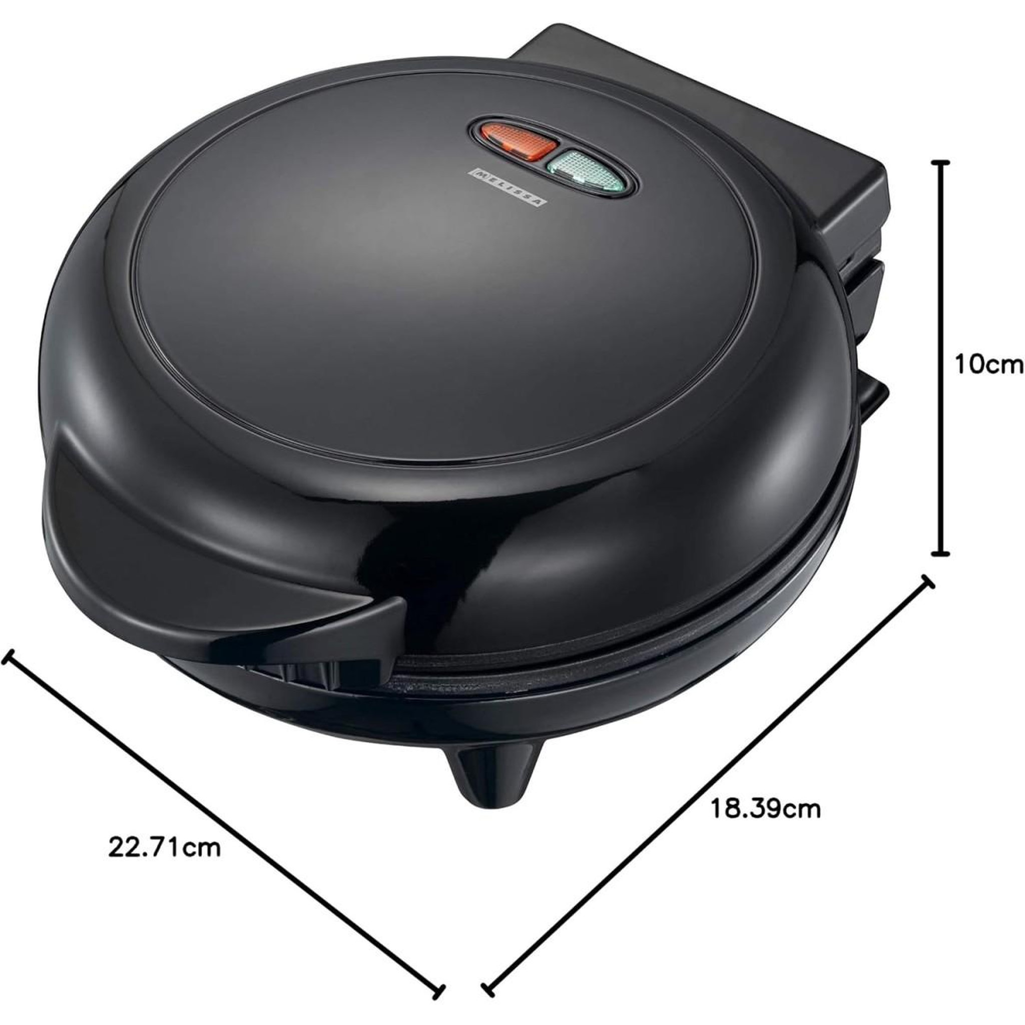 Voir la diapositive 3 : MELISSA Petit Appareil à Omelettes électrique 750W 2 omelettes simultanées Noir Cuisson Rapide Ideal Petit Dej Melissa