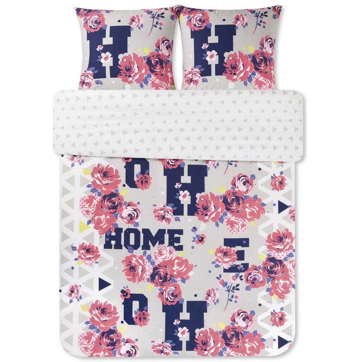 FUTURE HOME Parure housse de couette 260x240cm en coton + 2 taies - Carolane