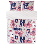 FUTURE HOME Parure housse de couette 260x240cm en coton + 2 taies - Carolane