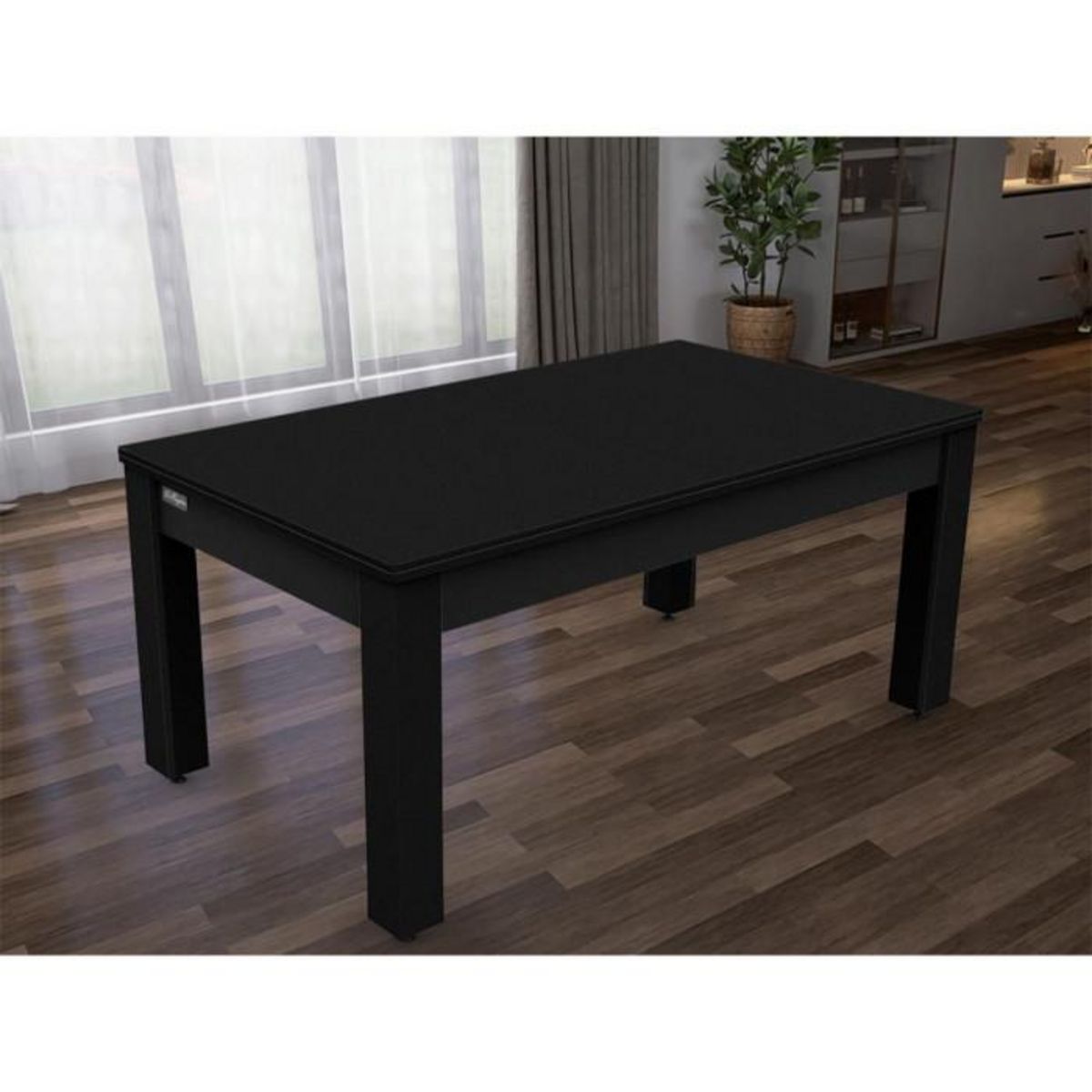 Paris Prix Table de Billard Convertible  Ohio  185cm Noir Grainé