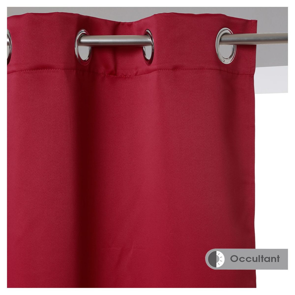 ATMOSPHERA Lot de 2 rideaux occultants unis à oeillets 