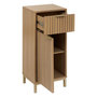 Voir la diapositive 4 : FIVE Meuble bas 1 porte et 1 tiroir en bois TASSO - Beige