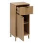 Voir la diapositive 4 : FIVE Meuble bas 1 porte et 1 tiroir en bois TASSO - Beige