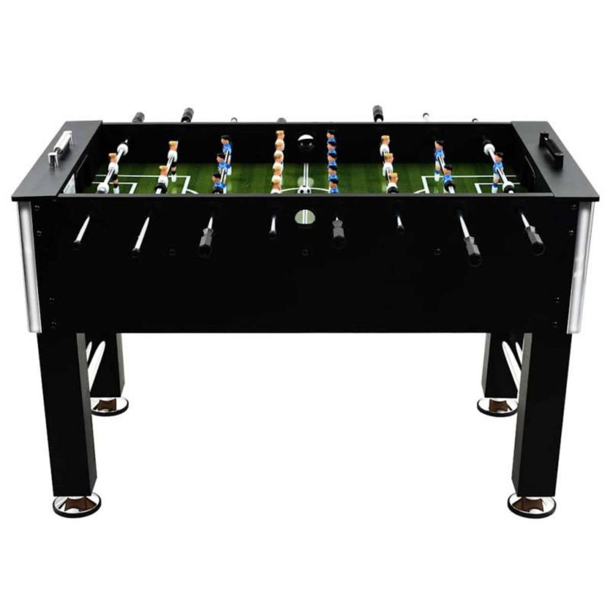 VIDAXL Table de football Acier 60 kg 140 x 74,5 x 87,5 cm Noir