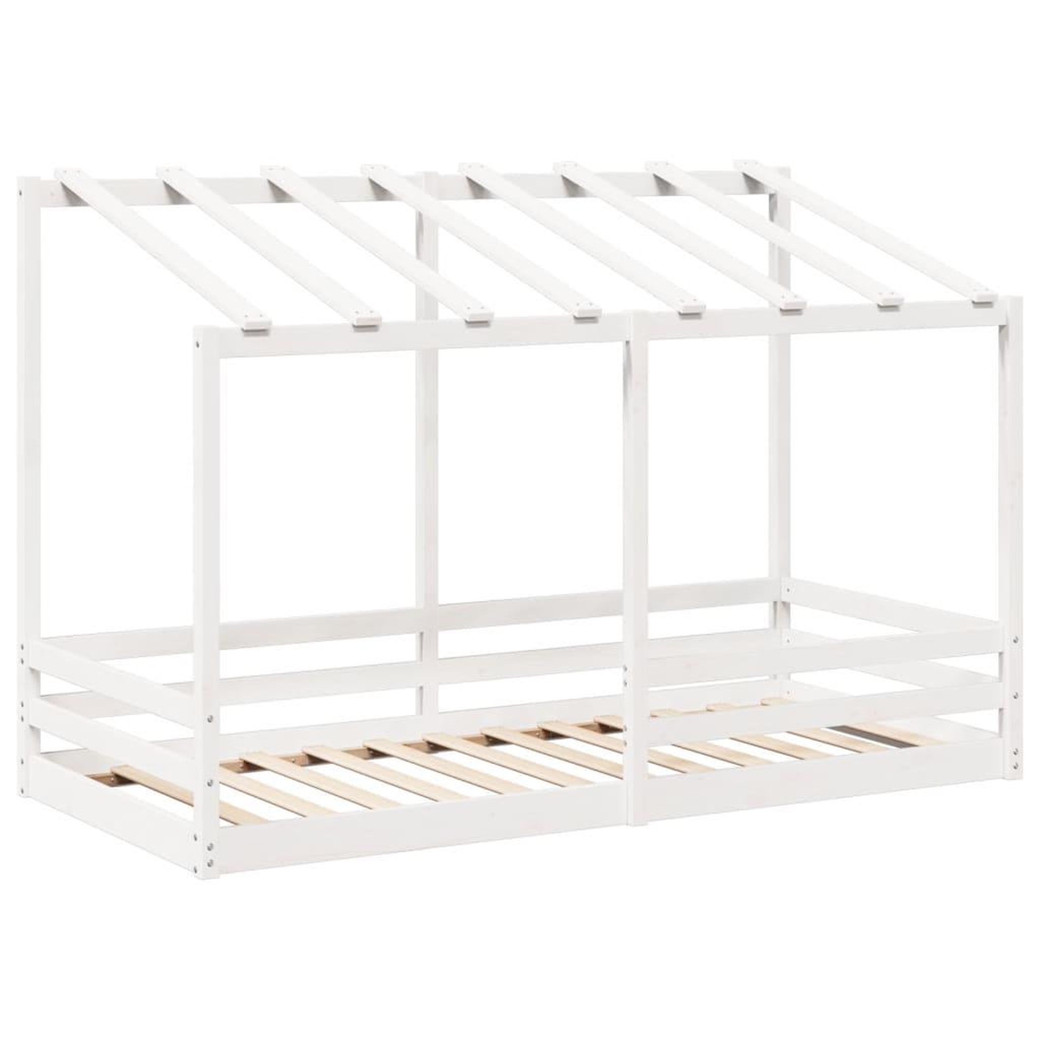 Voir la diapositive 3 : VIDAXL Lit pour enfants sans matelas blanc 100x200 cm bois pin massif
