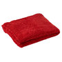 Voir la diapositive 2 : Paris Prix Plaid Uni Chenille  Bradly  130x170cm Rouge