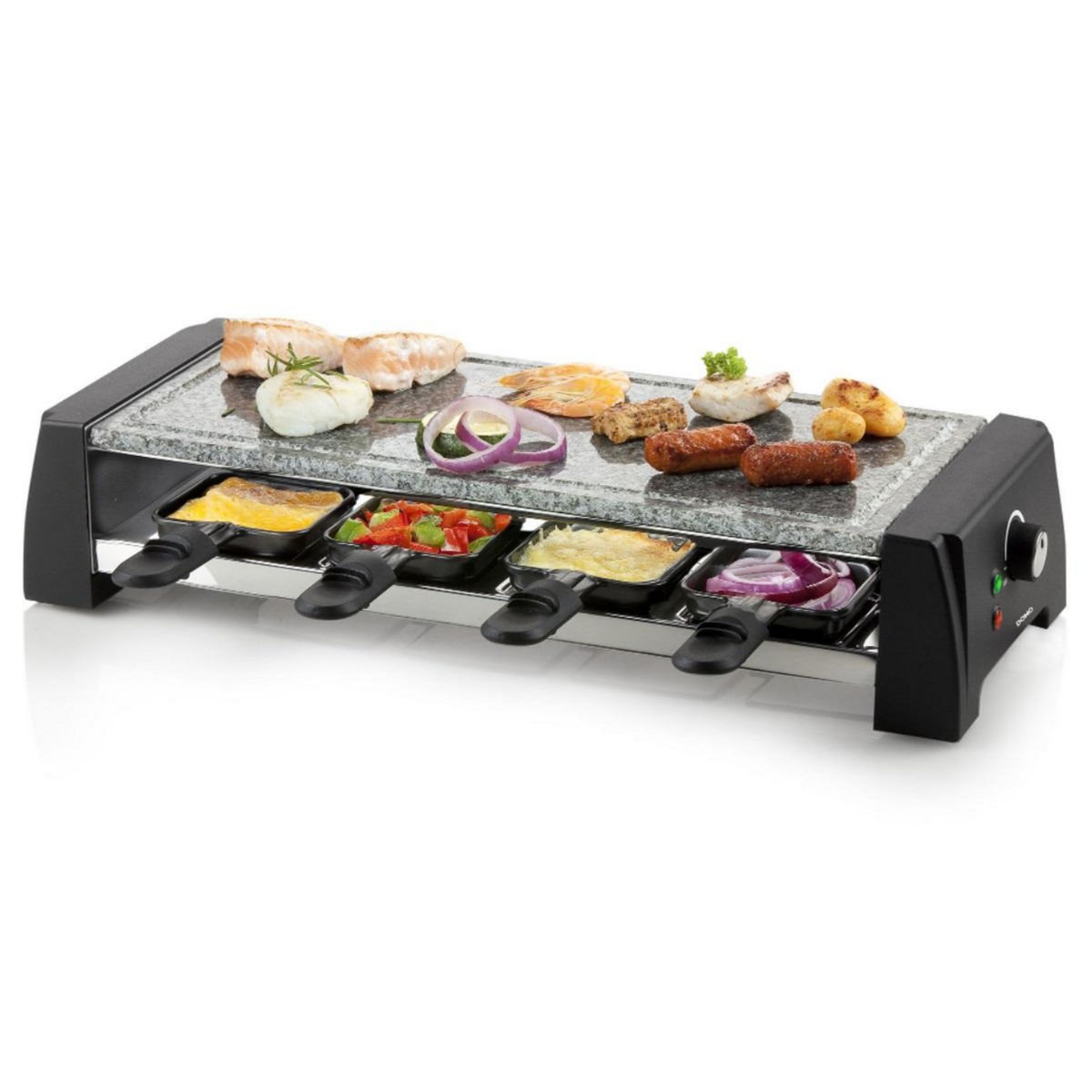 Domo Appareil à raclette 8 personnes 1200w + pierre à griller - DO9189G