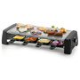 Voir la diapositive 4 : Domo Appareil à raclette 8 personnes 1200w + pierre à griller - DO9189G