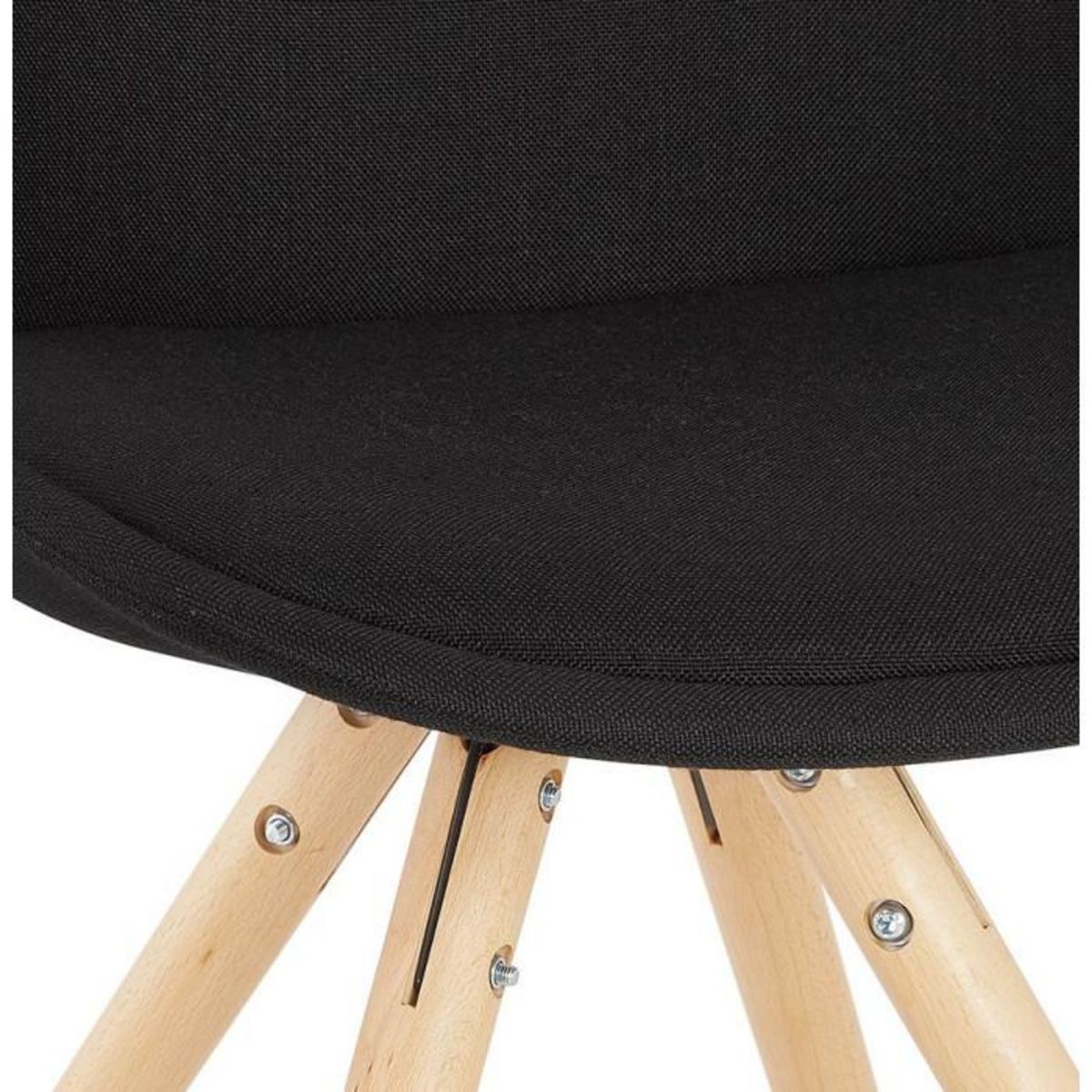 Paris Prix Chaise Scandinave  Lademo  82cm Noir & Naturel