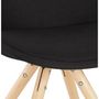 Voir la diapositive 6 : Paris Prix Chaise Scandinave  Lademo  82cm Noir & Naturel