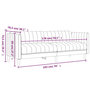 Voir la diapositive 6 : VIDAXL Canape a 3 places gris clair tissu