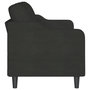 Voir la diapositive 4 : VIDAXL Canape a 3 places Noir 180 cm Tissu
