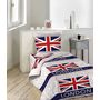 Voir la diapositive 2 : Parure housse de couette coton motif ENGLAND