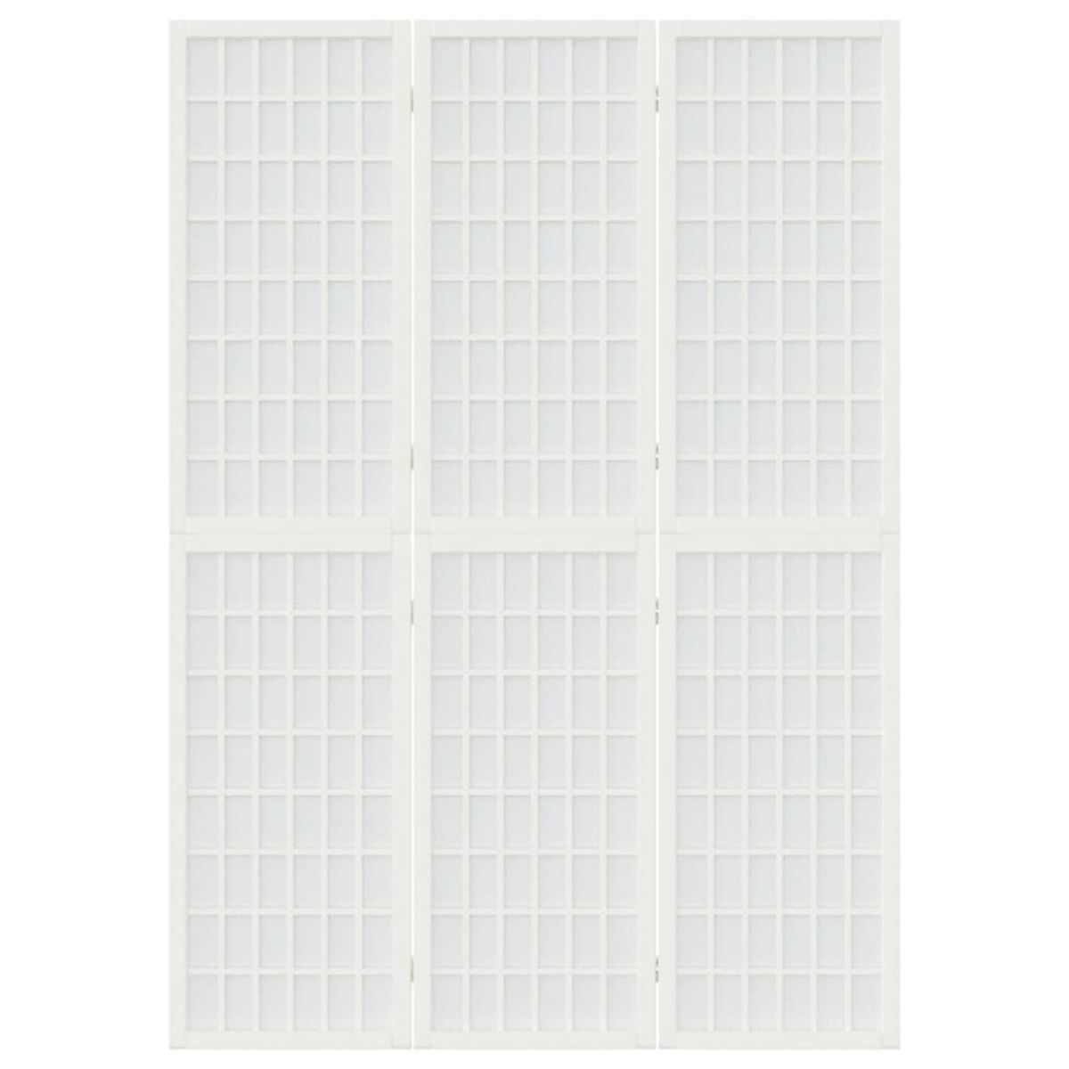 VIDAXL Cloison de separation pliable 3 panneaux 120x170 cm Blanc