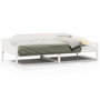 Voir la diapositive 2 : VIDAXL Cadre de lit sans matelas blanc 90x200 cm bois de pin massif