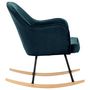 Voir la diapositive 4 : VIDAXL Chaise à bascule Bleu Velours