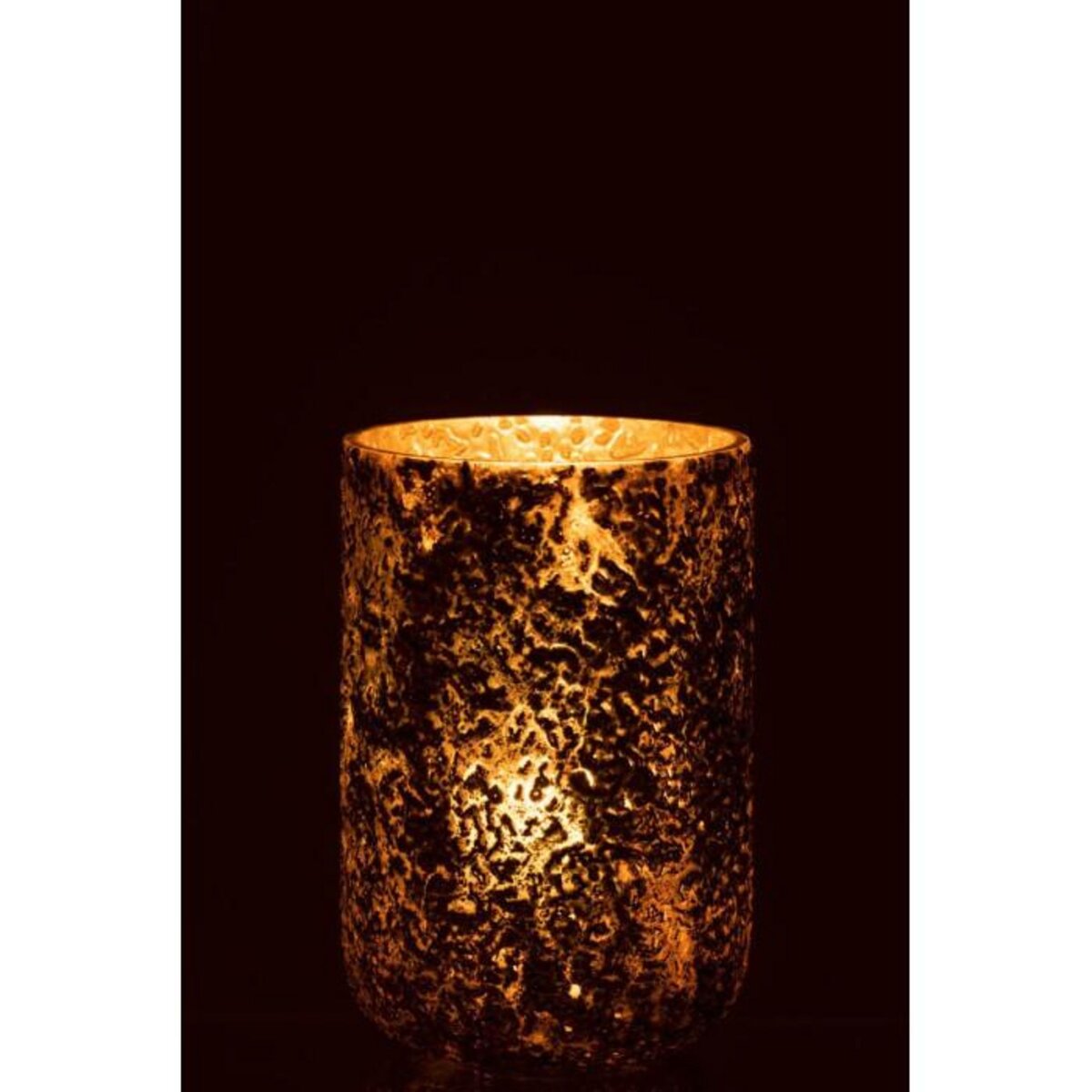 Paris Prix Photophore en Verre  Oxyde  20cm Cuivre