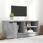 Voir la diapositive 3 : VIDAXL Meuble TV Gris beton 80x35x36,5 cm Bois d'ingenierie