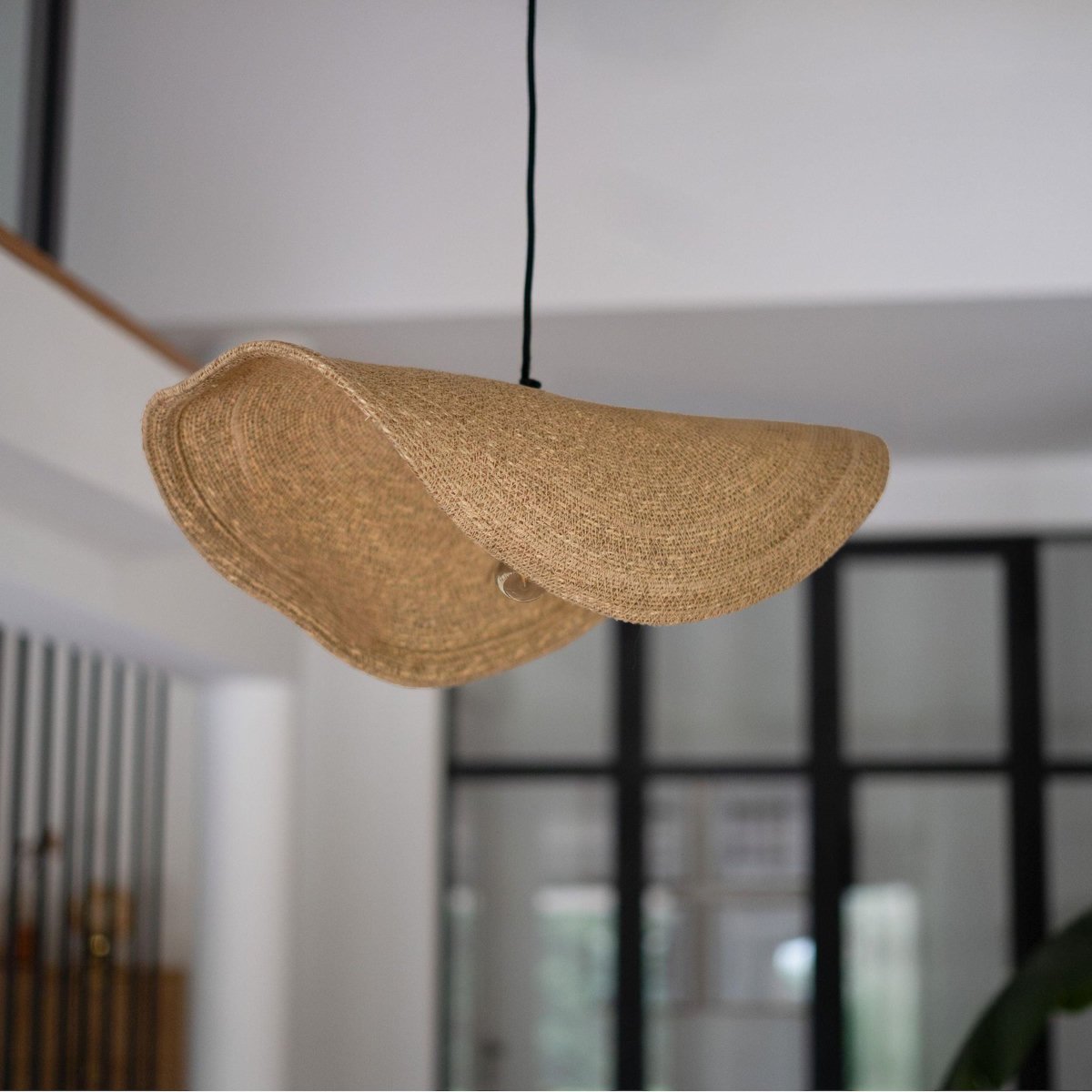 Rendez vous déco Suspension en matière naturelle et métal 61 cm-Maho
