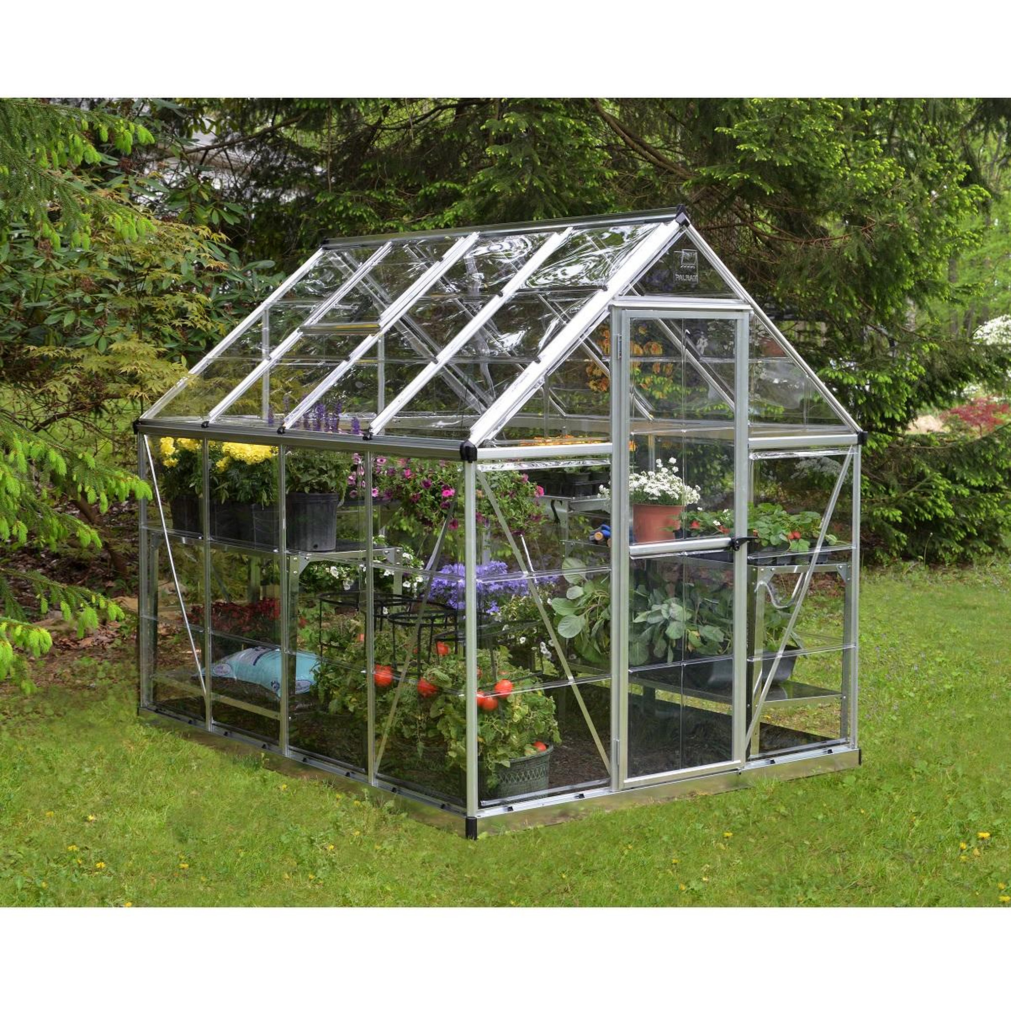 Voir la diapositive 1 : Canopia by PALRAM Serre de jardin - Polycarbonate - 4,6m² - HARMONY