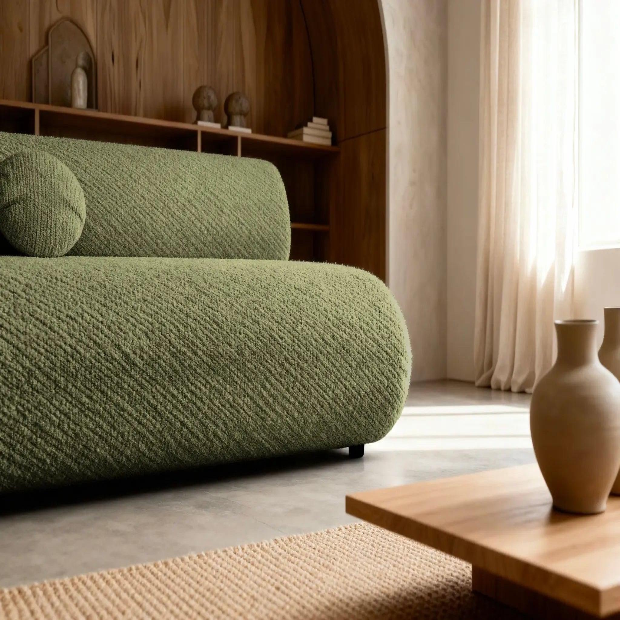 Voir la diapositive 4 : CASANOVA PARIS Levi - canapé droit convertible tissu lisse